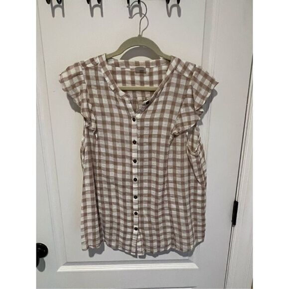 New Good Hart McNay Top Plaid Button Down XL - Picture 2 of 7
